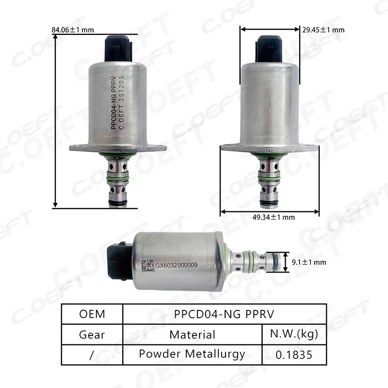 For excavators Hydraulic Pump Solenoid Valve PPCD04-NG PPRV TM1012162 P1006177 1006515 DX215 220 225 235-9C