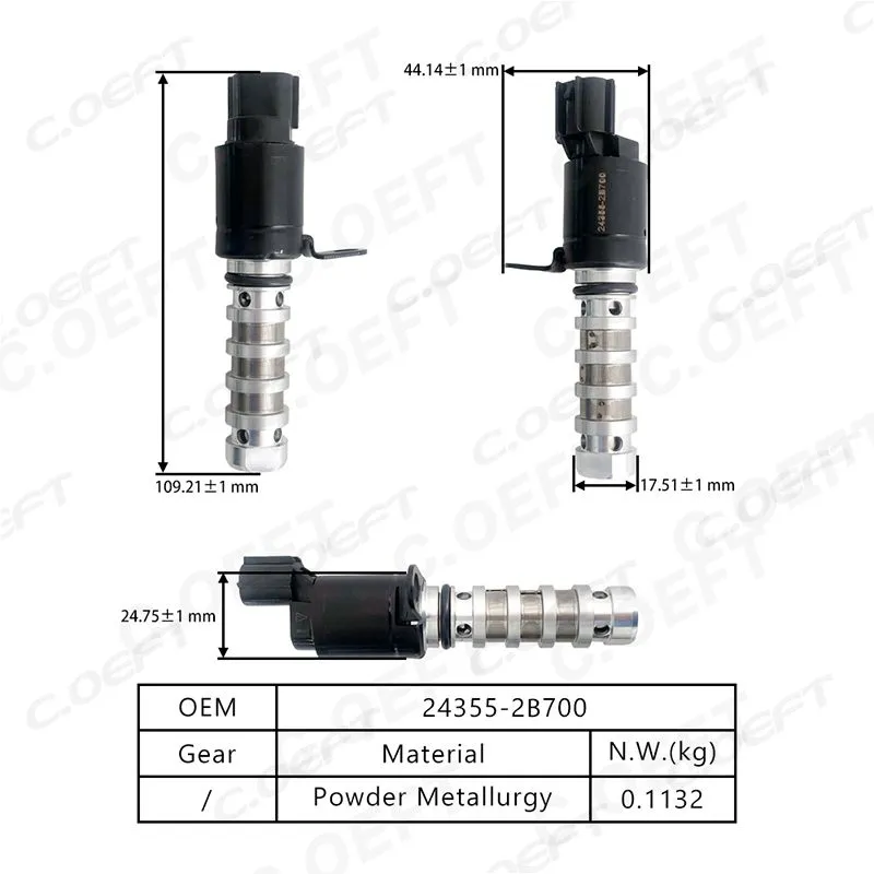 For Hyundai Verna OCV Engine Timing Oil Control Valve 24355-2B700/2B710