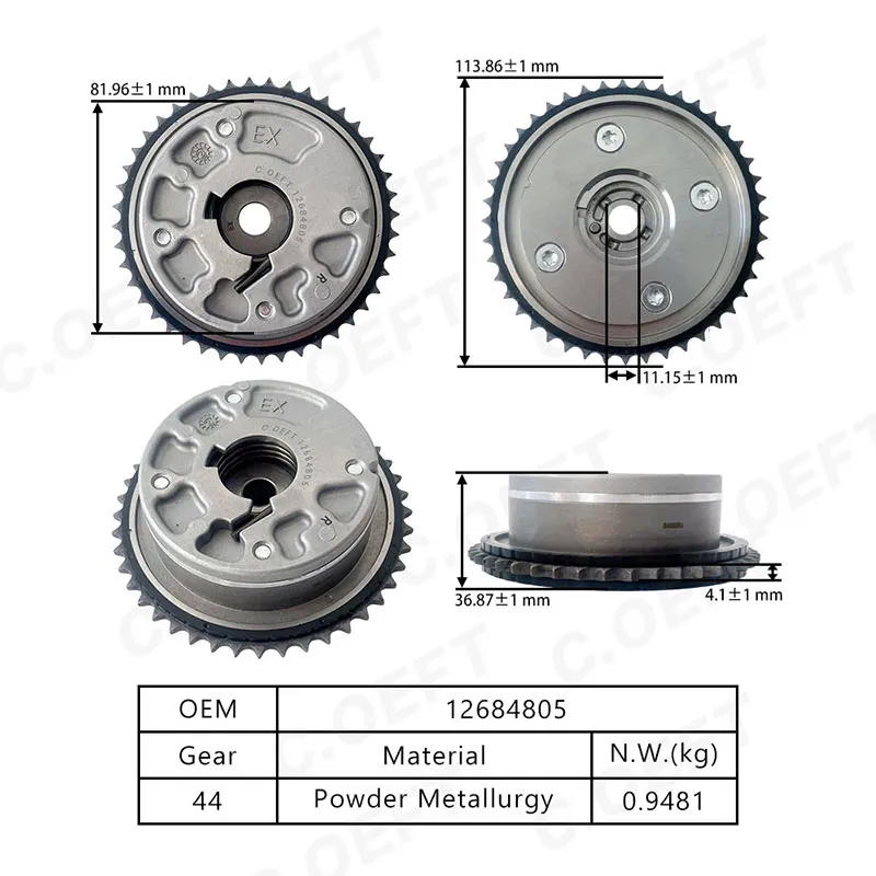 Para engrenagem de sincronização importada Cadillac 3.0 VVT (exaustão R) 12684805